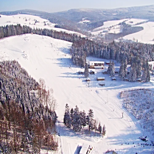 Skiareál Hartman v Olešnici v Orlických horách