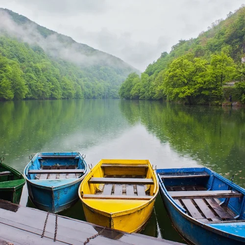 Jezero Hámori v letovisku Lillafüred