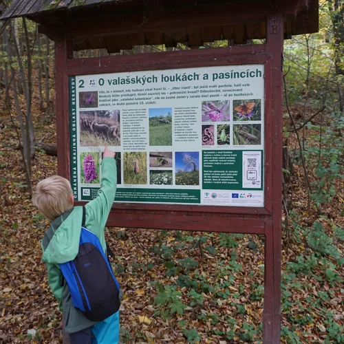 Zrúcanina hradu Rožnov a náučný chodník Hradisko