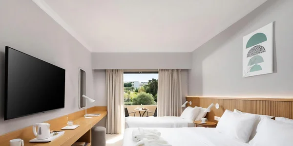 Dvolůžkový pokoj, výhled zahrada (22 m²)