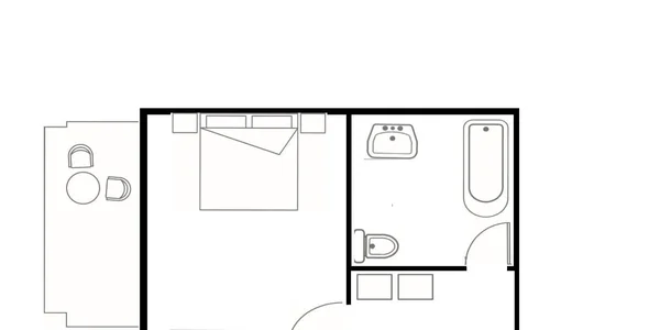 Family Suita, boční výhled na moře (40 m²)