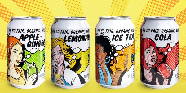 Bio fair trade limonády 
ve 4 osvěžujících příchutích