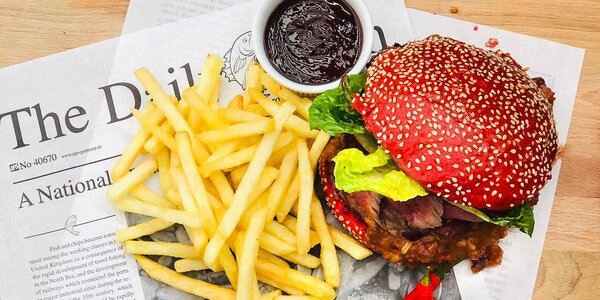 Klasický i pálivý telecí 
burger pro jednoho i dva