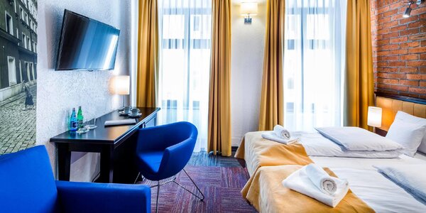 Pěkný hotel v centru Poznaně: 
snídaně i večeře