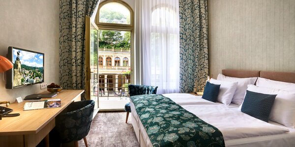 Relax ve Varech u kolonády: 
polopenze i wellness