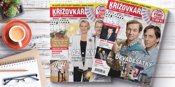 Roční předplatné časopisu 
Křížovkář