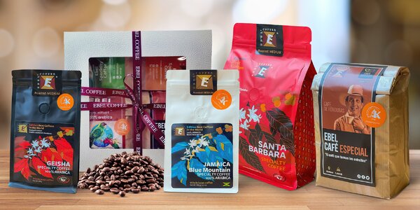 Prvotřídní výběrové kávy 
Ebel Coffee z celého světa