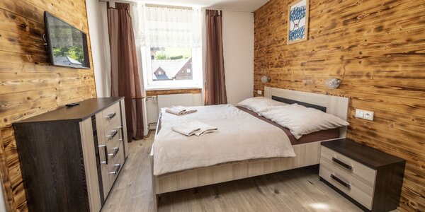 Krkonoše: hotel v Rokytnici 
se stravou a saunou