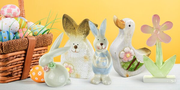 Krásné velikonoční dekorace 
z keramiky a porcelánu
