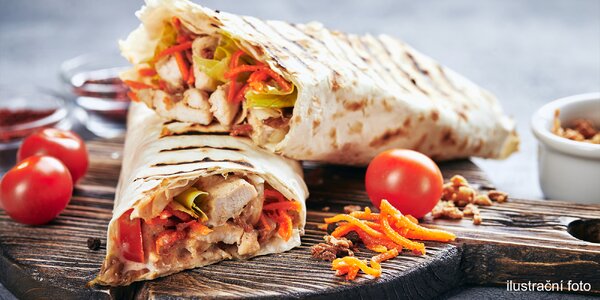 Pravá turecká chuť: kebab 
a nápoj pro 1 i 2 os.