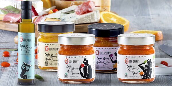 Bio pochutiny s goji: dresink, 
chutney i pomazánky