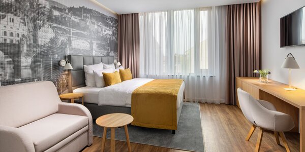 Luxusní rezidence v centru 
Prahy: snídaně, wellness