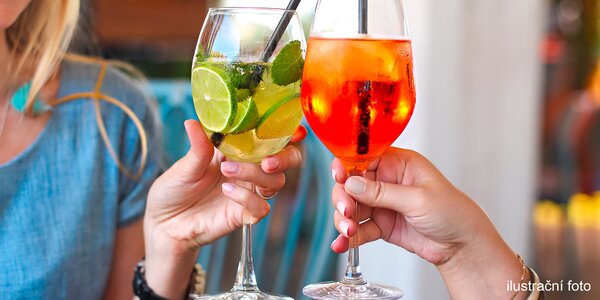 Nápoj dle výběru: káva, 
pivo, víno i Aperol Spritz