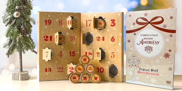 Adventní kalendář plný 
marmelád: malina i třešeň