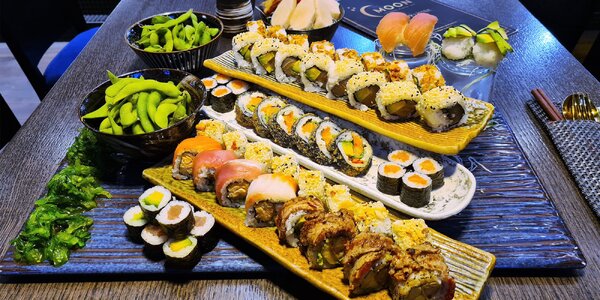 Vymazlené sushi sety: 30 až 
66 kousků