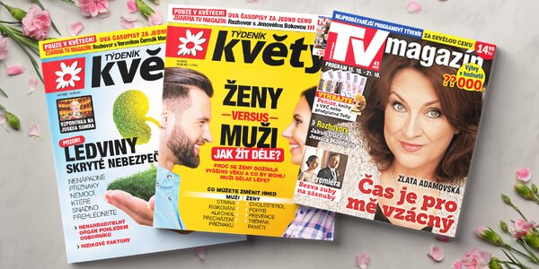 Předplatné časopisu Týdeník 
Květy až na 1 rok