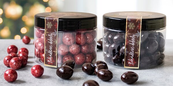 Vánoční dózy plné ořechů 
a ovoce v čokoládě