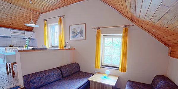 Trojlôžkový apartmán E s dvoma prístelkami (43 m²)