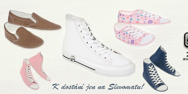 Hravé originální tenisky Zipz s vyměnitelnými vršky