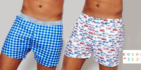 Boxerky s vtipnými potisky Color Code