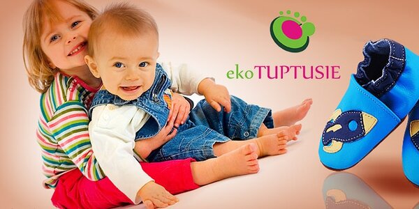Tuptusie - dětské kožené botičky