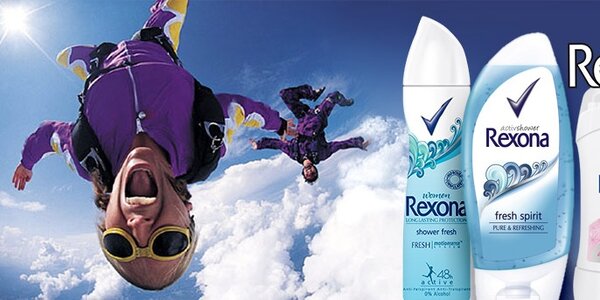 Rexona nezradí tě. S ní dokážeš víc.