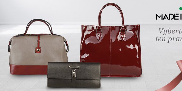 Elegantní dámské kabelky Made in Italia