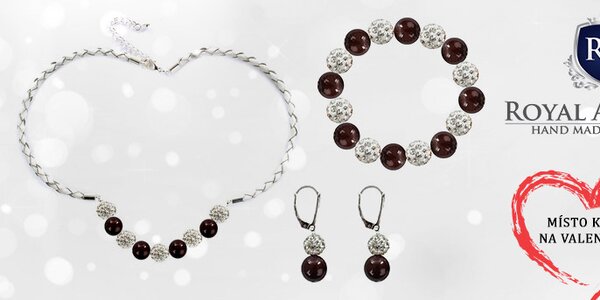 Dárek k Valentýnu - šperky se Swarovski perlami Royal Adamas