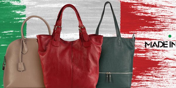 Elegantní kožené kabelky Made in Italia