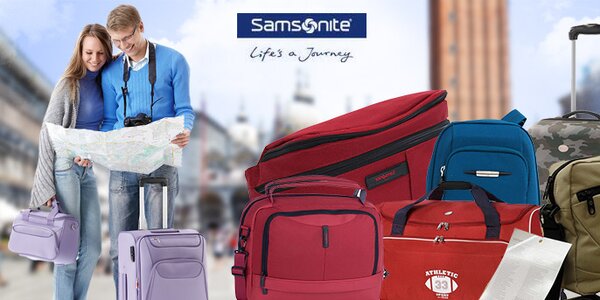 Samsonite "life´s a journey" ..u nás za skvělé ceny