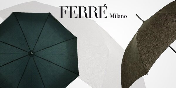 Nadčasový styl pánských deštníků Ferré Milano