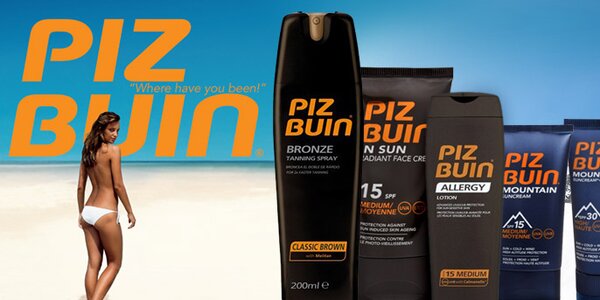 Piz Buin skvělá ochrana při moři i na horách
