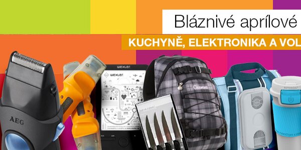 Jarní výprodej - kuchyně, elektronika a volný čas