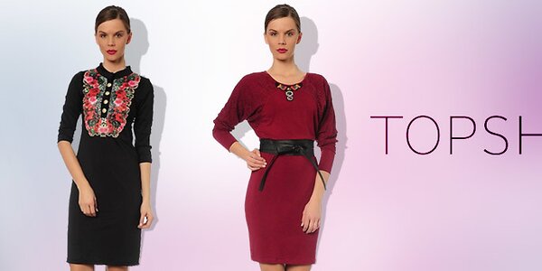 Elegantní společenské šaty pro dámy TopShop