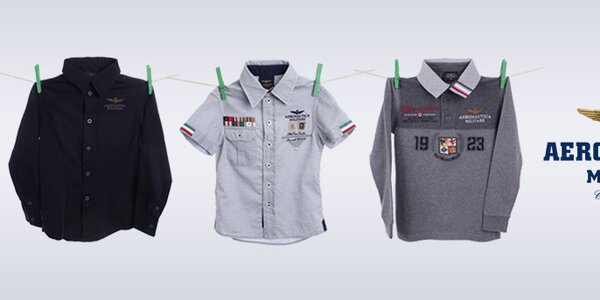 Kvalitní dětské oblečení Aeronautica Militare