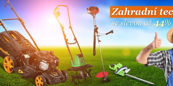 Zahradní technika se slevou až 44%