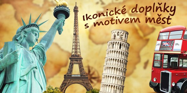 Ikonické doplňky do bytu s motivem měst