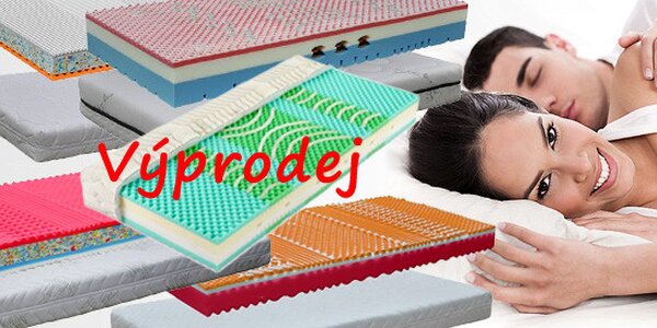 Výprodej posledních kusů matrací - slevy až 70%