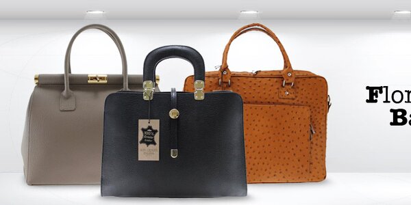 Sofistikované elegantní kožené kabelky Florence bags