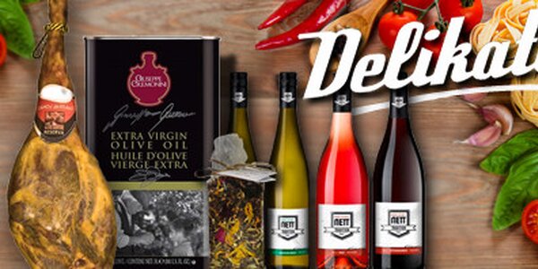 Tretter's chipsy, sušená šunka Jamón Serrano, italská vína, doutníky, kvalitní karibský Rum a dobroty od SKLIZENO.cz