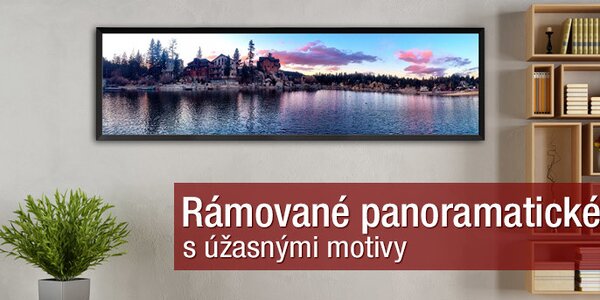 Úžasné panoramatické obrazy s rámem