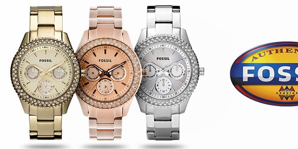 Designové šperky a hodinky pro dámy Fossil