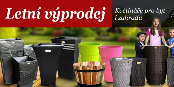 Výprodej - veselé i luxusní květináče