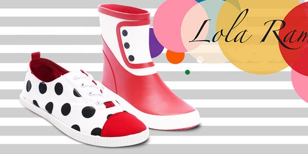 Parádní barevné retro botky Lola Ramona