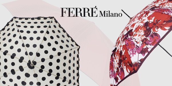 Schovejte se dešti - dámské deštníky Ferré Milano