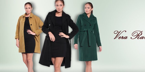 Dámské barevné kabáty Vera Ravenna