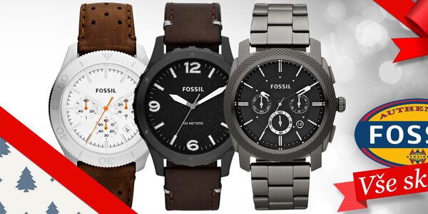 Darujte k Vánocům stylové pánské hodinky Fossil