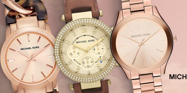 Připněte si na zápěstí stylové hodinky Michael Kors