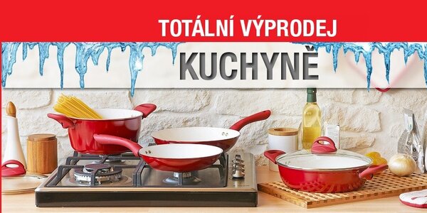 Výprodej nádobí a pomocníků do kuchyně