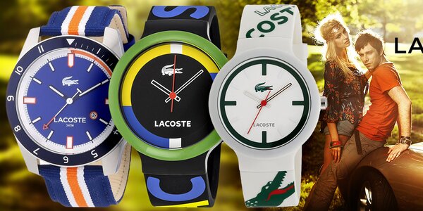 Lacoste barevné dámské i pánské hodinky